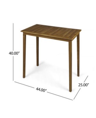 Acacia Wood Bar Table - Sleek & Weather-Resistant