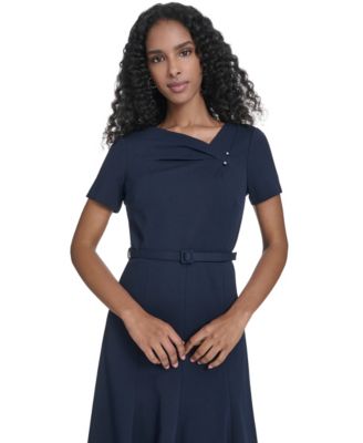 Women's Square Neck Midi Dress