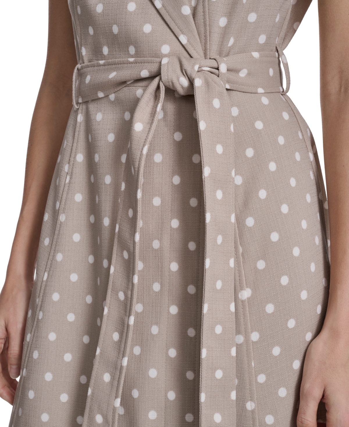 Calvin Klein Women's Collared Neck Midi Dress