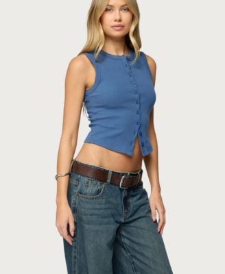 Women's Basel Button Up Tank Top