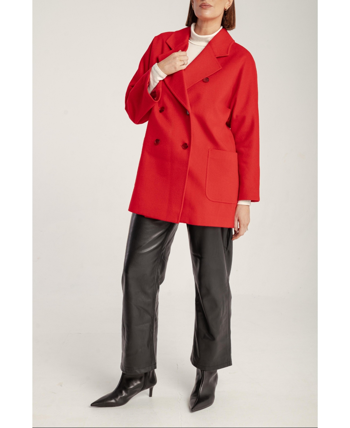 1982 Women's Cashmere Double Breasted Short Coat