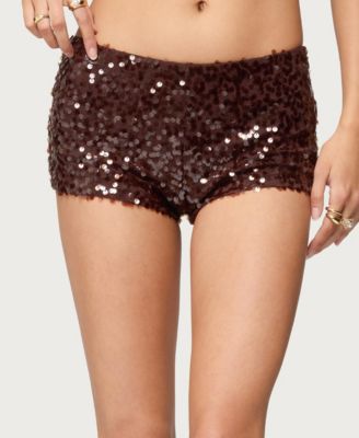 Women's Stajey Sequin Micro Shorts