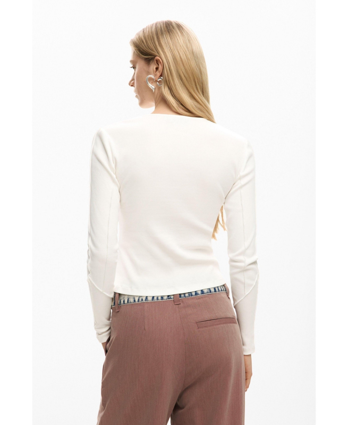 Desigual Women's Rib knot t-shirt