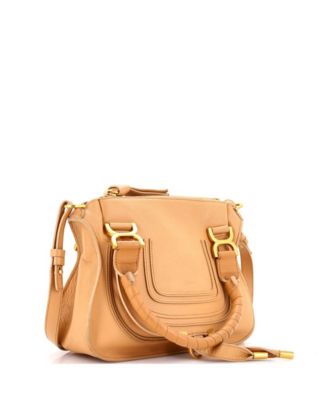 Small Marcie Satchel Leather