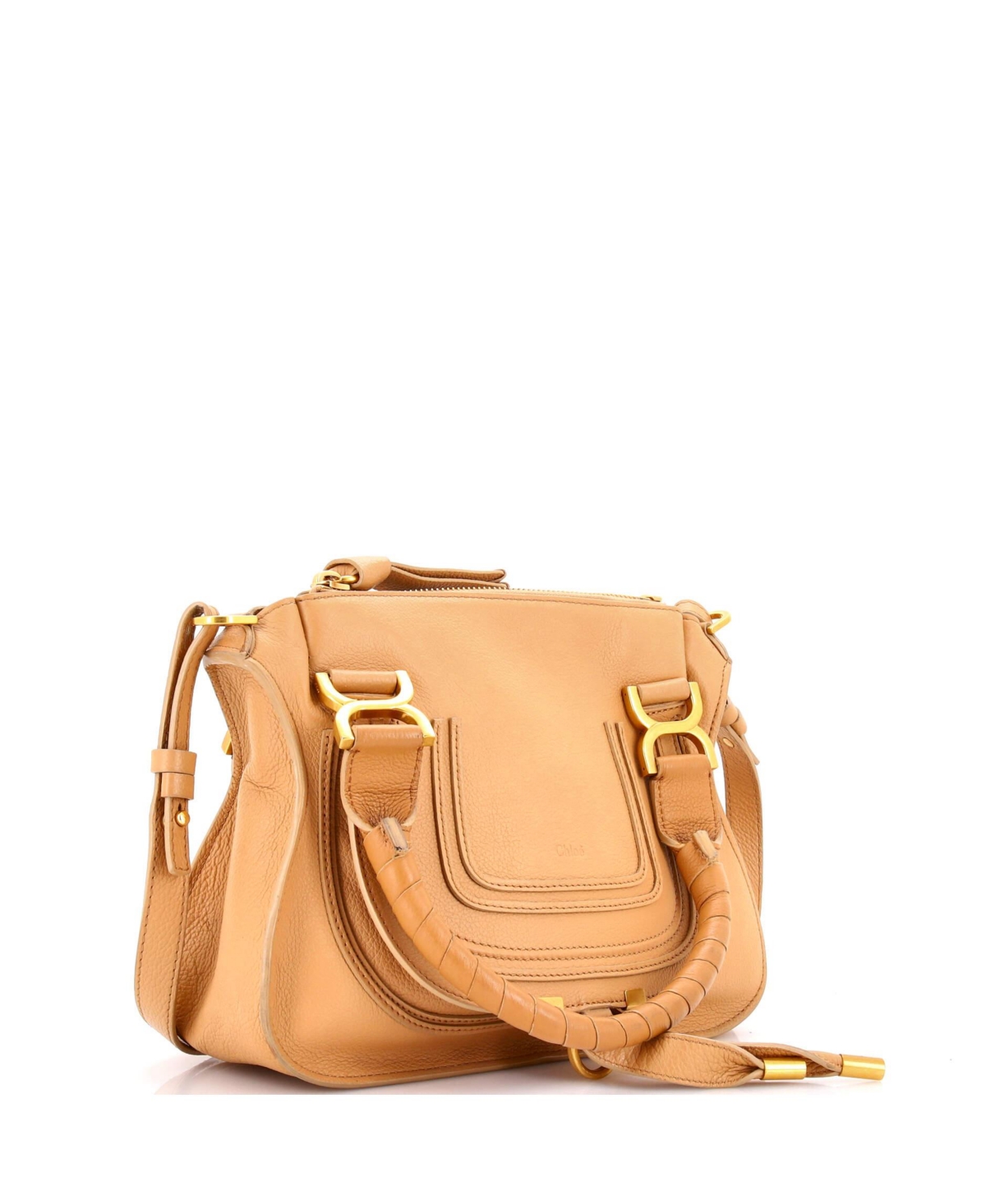 Pre-Owned Chloe Small Marcie Satchel Leather