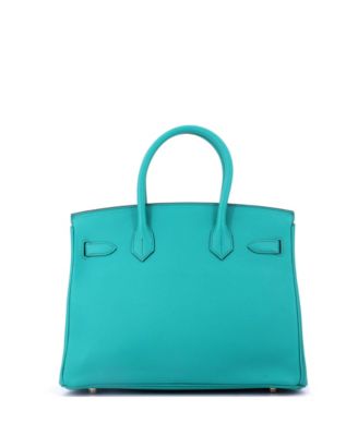 Birkin 30 Handbag Blue Epsom with Gold Hardware