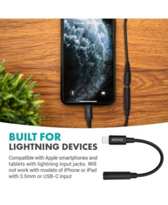 IMA-2 Headphone Adapter - 3.5mm TRS to Lightning - Compatible with iPhone and iPad