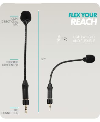 MV-M101 Gooseneck Omnidirectional Lavalier Microphone- Compatible Wireless Transmitters