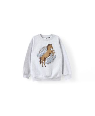 Little Girls License Sammy Oversized Crew