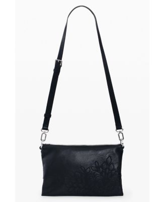 Women's Small embroidered flap bag