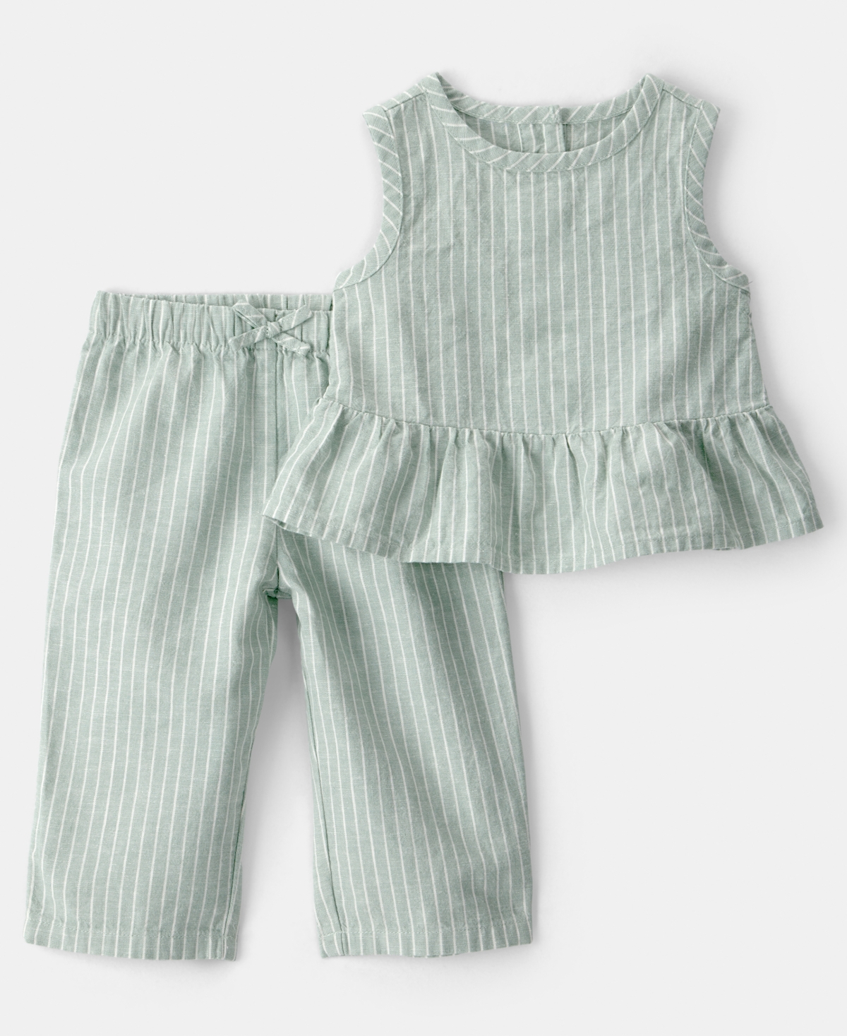 Carter's Baby Girls' Sleeveless Top and Pants, 2-Piece Set