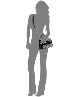 Melinda Logo Small Top Handle Bag