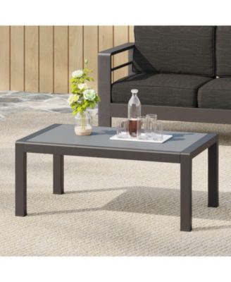 Aluminum Coffee Table - Weather Resistant Minimalist Design