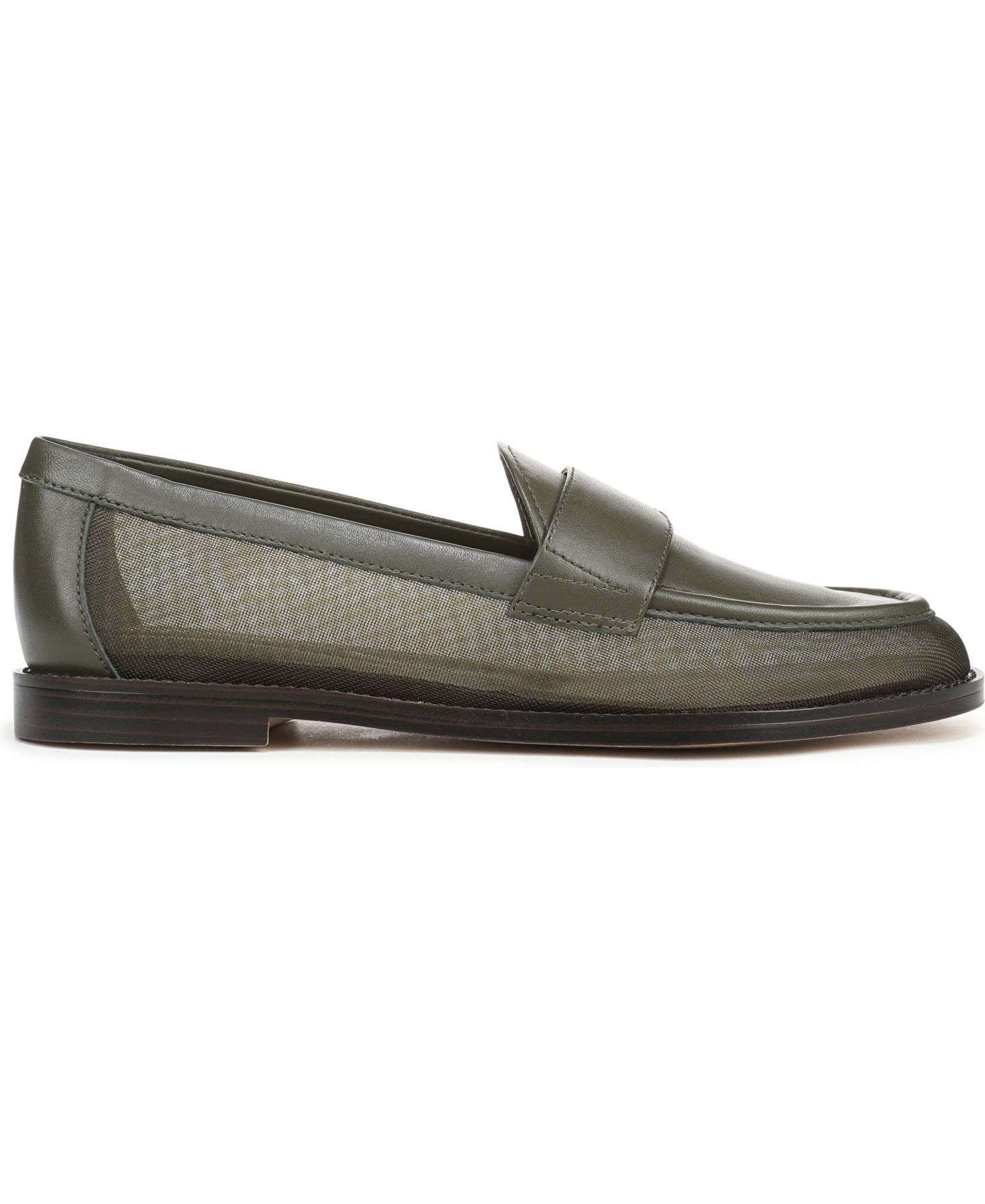 Женские туфли Franco Sarto Stellan 4 Almond Toe, цвет: Оливковый зелёный замшевый / Сетчатый — фото 2