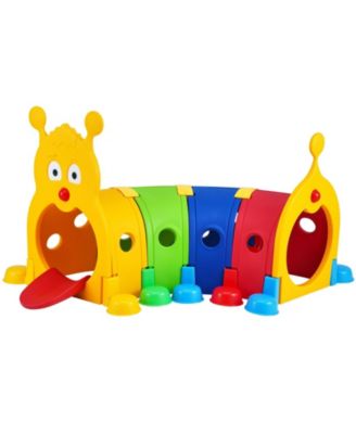 Caterpillar Crawl Tunnel for Kids, Indoor Outdoor Play Toy