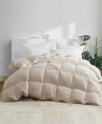 UNIKOME Heavyweight Goose Down Feather Comforter, Full/Queen