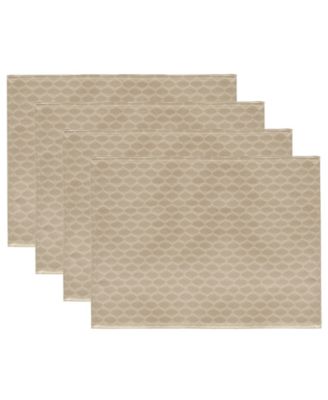Olivia Polyester Set of 4 Placemat, 13" x 19"