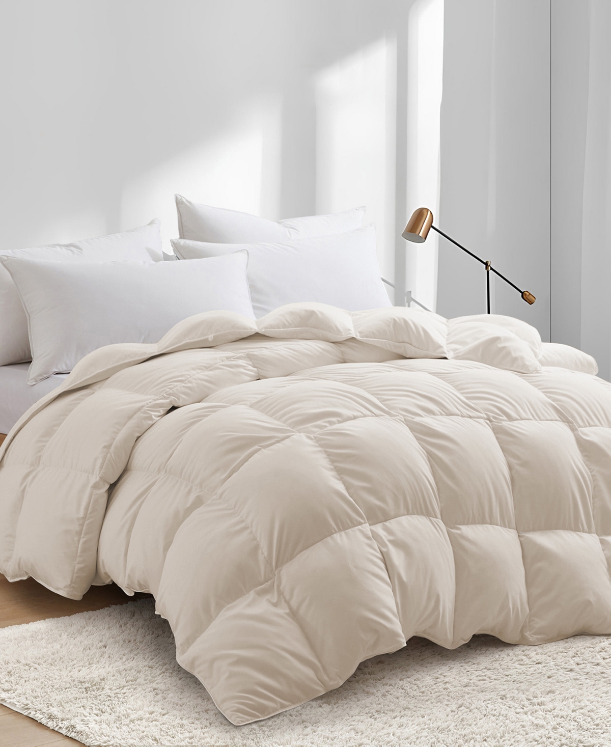 Unikome Heavyweight Goose Down Feather Comforter, California King