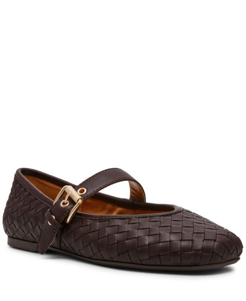 Женские балетки DV Dolce Vita Mulaney Woven Mary Jane Ballet Flats, цвет: Коричневый