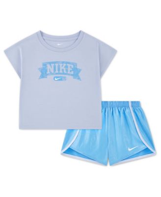 Girls' 4-6X Lace It Up Crewneck T-Shirt and Shorts, 2-Piece Set