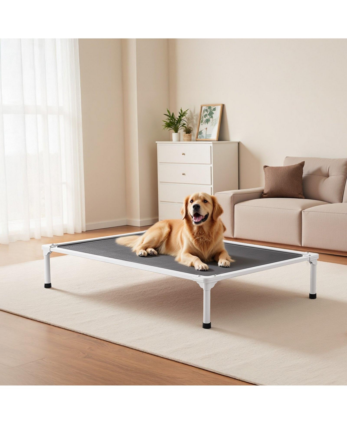 Cozito Aluminum Portable Elevated Pet Cot.