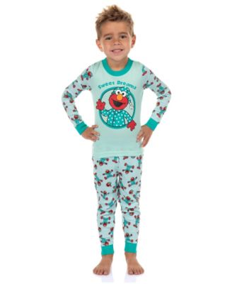 Toddler Boys Elmo Pajamas Sweet Dreams 2PC Tight-Fit Lounge Sleep Set