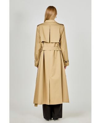 Women's High Low Hem Trench Coat