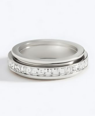 Crystal Statement Spinning Fidget Ring