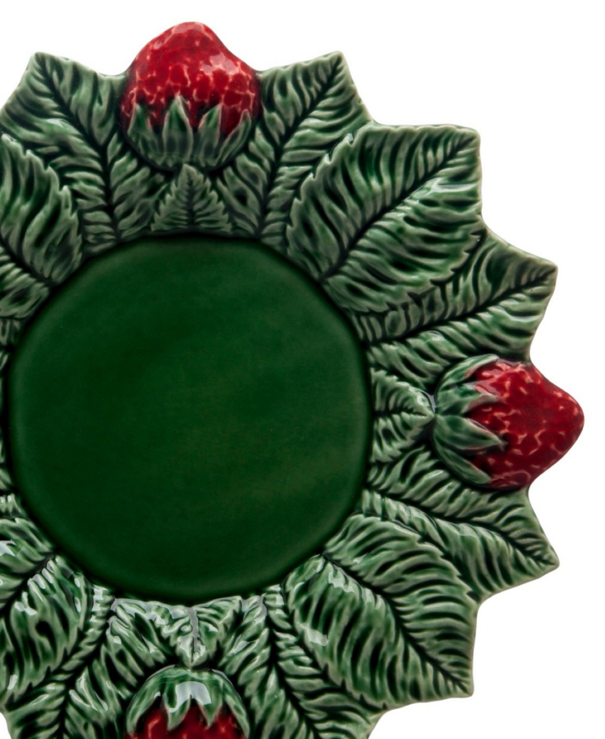 Bordallo Pinheiro Strawberries Dinner Plates, Set of 4