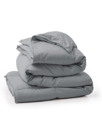 All-Season Goose Down Feather Fiber Comforter, Twin