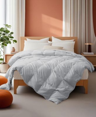 All-Season Goose Down Feather Fiber Comforter, King