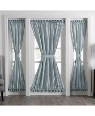 Colette Faux Silk French Door Window Panel