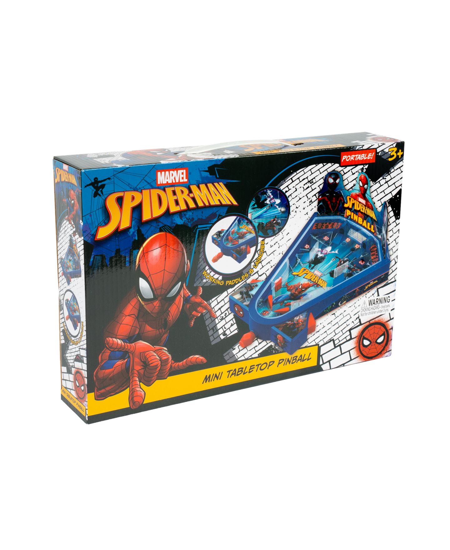 Детская игрушка World Tech Toys Spider-Man Mini Tabletop Pinball Game, Ages 4+ — фото 2