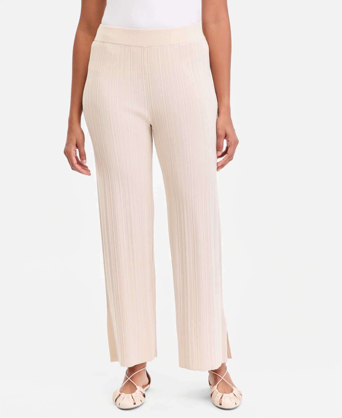 I.n.c. International Concepts Women's Rib-Knit Pull-On Pants, Macy's Exclusive