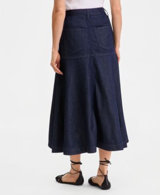 Women's Denim Midi Skirt