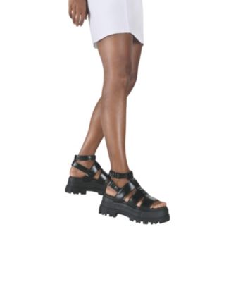 Aspha Gld Platform Sandal