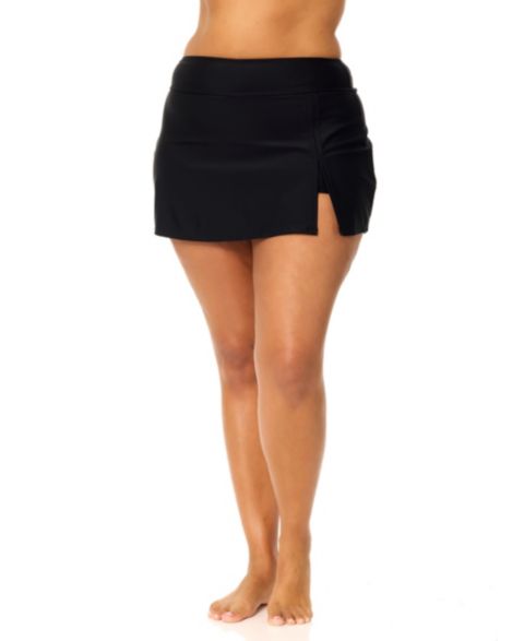 Женская юбка Raisins Curve Trendy Plus Size Tango Trendy Swim Skirt, цвет: Чёрный