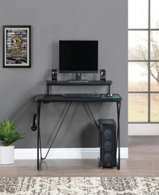 36" Wood Biome Battle Station Gaming Desk