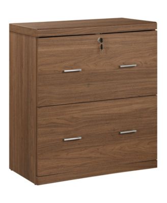 28.5" Wood Alpine 2-Drawer Lateral File Cabinet