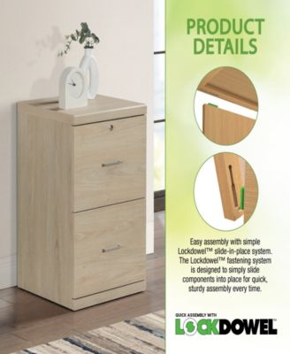 28.5" Wood Alpine 2-Drawer Vertical File Cabinet