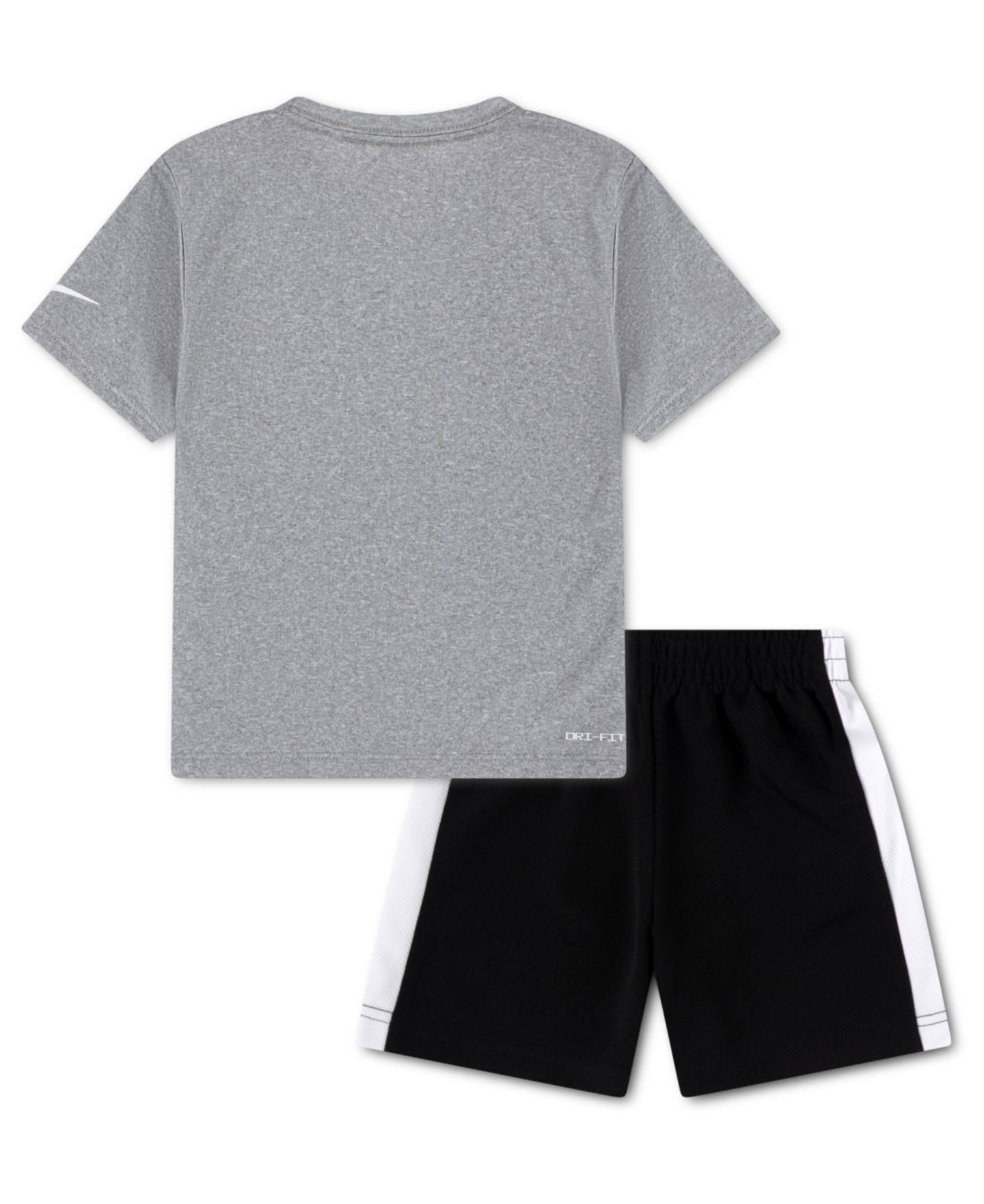 Детский комплект Nike Dri-FIT Swoosh: футболка и шорты, 2-7 лет, 2 предмета, цвет: Чёрный — фото 5