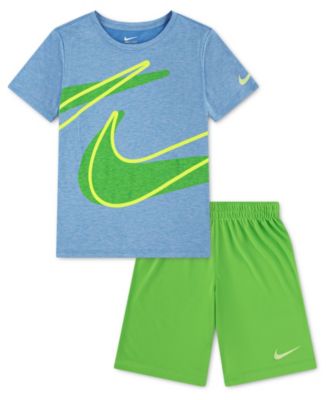 Boys' 4-7 Dri-FIT Dropset T-Shirt and Shorts, 2-Piece Set
