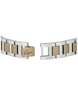 Men's Metropole Silver-Tone Stainless with Color IP Bracelet