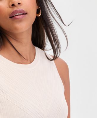 Women's Rib-Knit Sleeveless Tunic