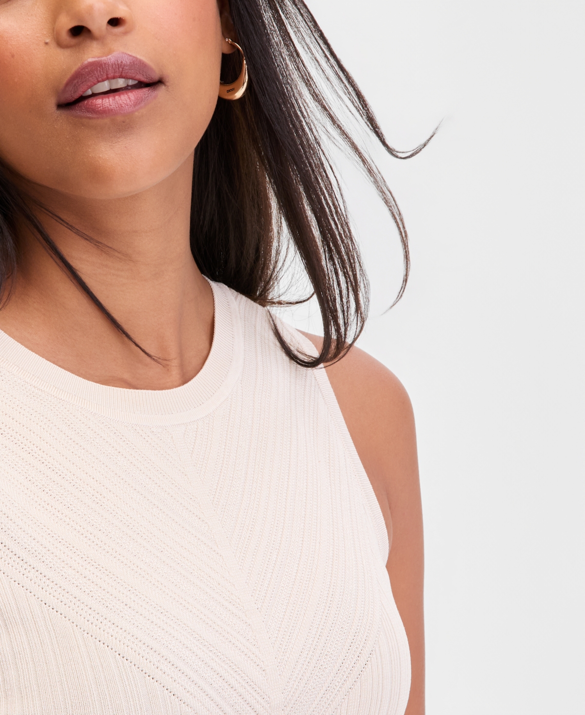 I.n.c. International Concepts Women's Rib-Knit Sleeveless Sweater Tunic, Macy's Exclusive