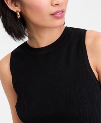Women's Rib-Knit Sleeveless Tunic