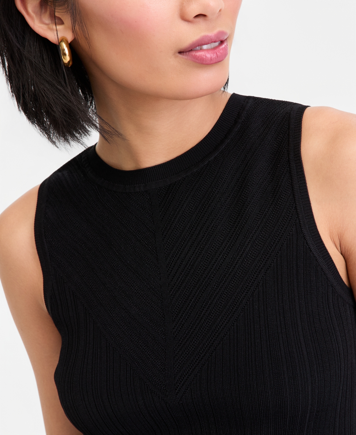 I.n.c. International Concepts Women's Rib-Knit Sleeveless Tunic, Macy's Exclusive