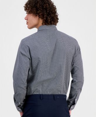 Hugo Boss Men's Valerio Long Sleeve Button-Front Geo Print Shirt