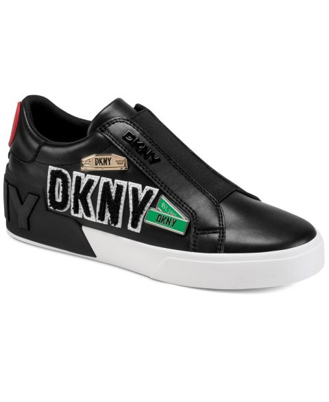 Женские кроссовки DKNY Mindy City Signs Slip-On, цвет: Чёрный
