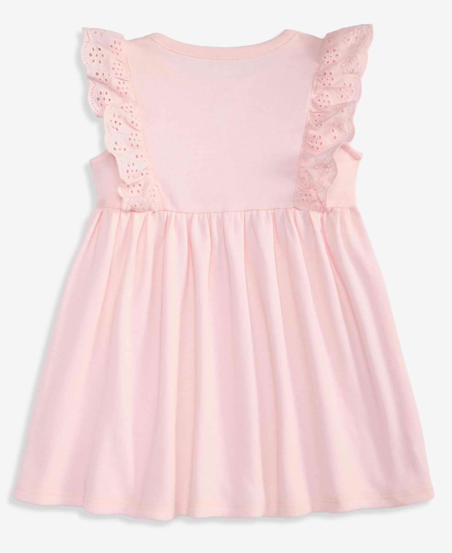 Платье First Impressions Mix and Match Eyelet-Ruffle Dress для девочек-малышей, цвет: Розовый — фото 2